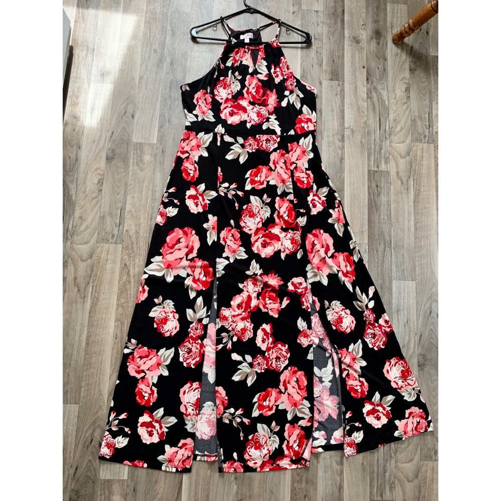 Candie’s floral rose maxi dress